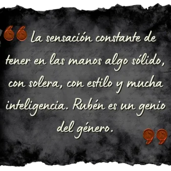 Pergamino con sello de cuervo sobre la solidez e inteligencia de la obra.